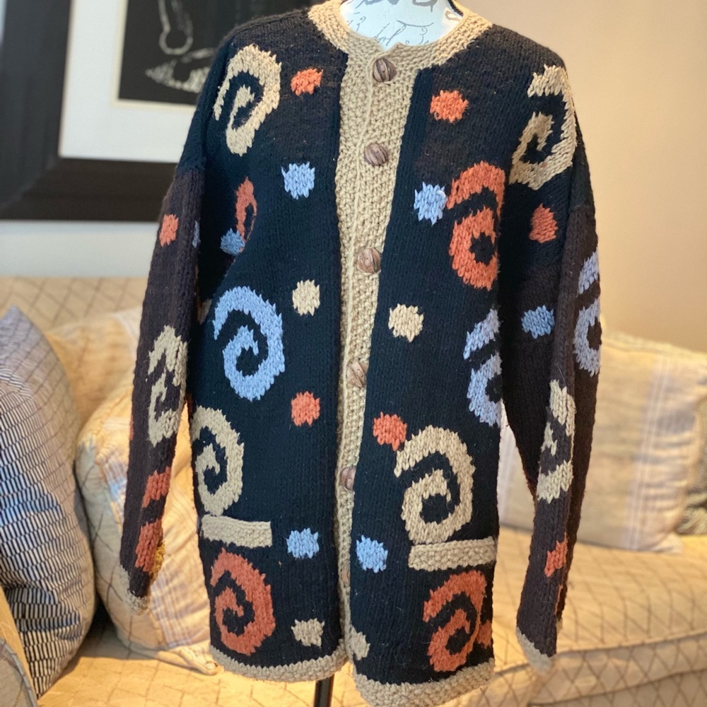Wms hand-made Caravan cardigan sweater